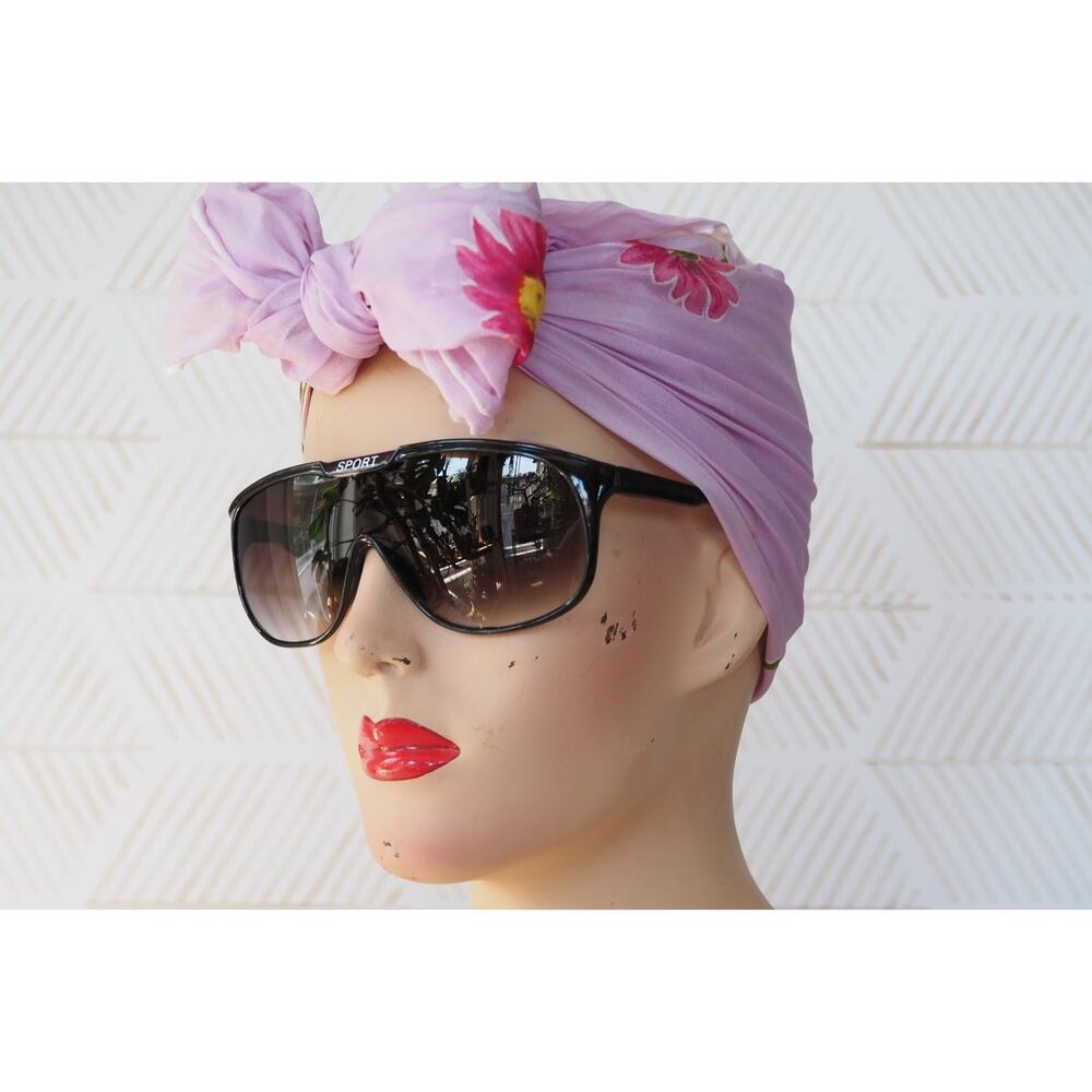 Vintage 1980s Shield Sunglasses New Old Stock Hipster Sporty Mask type Lens - Picture 2 of 14